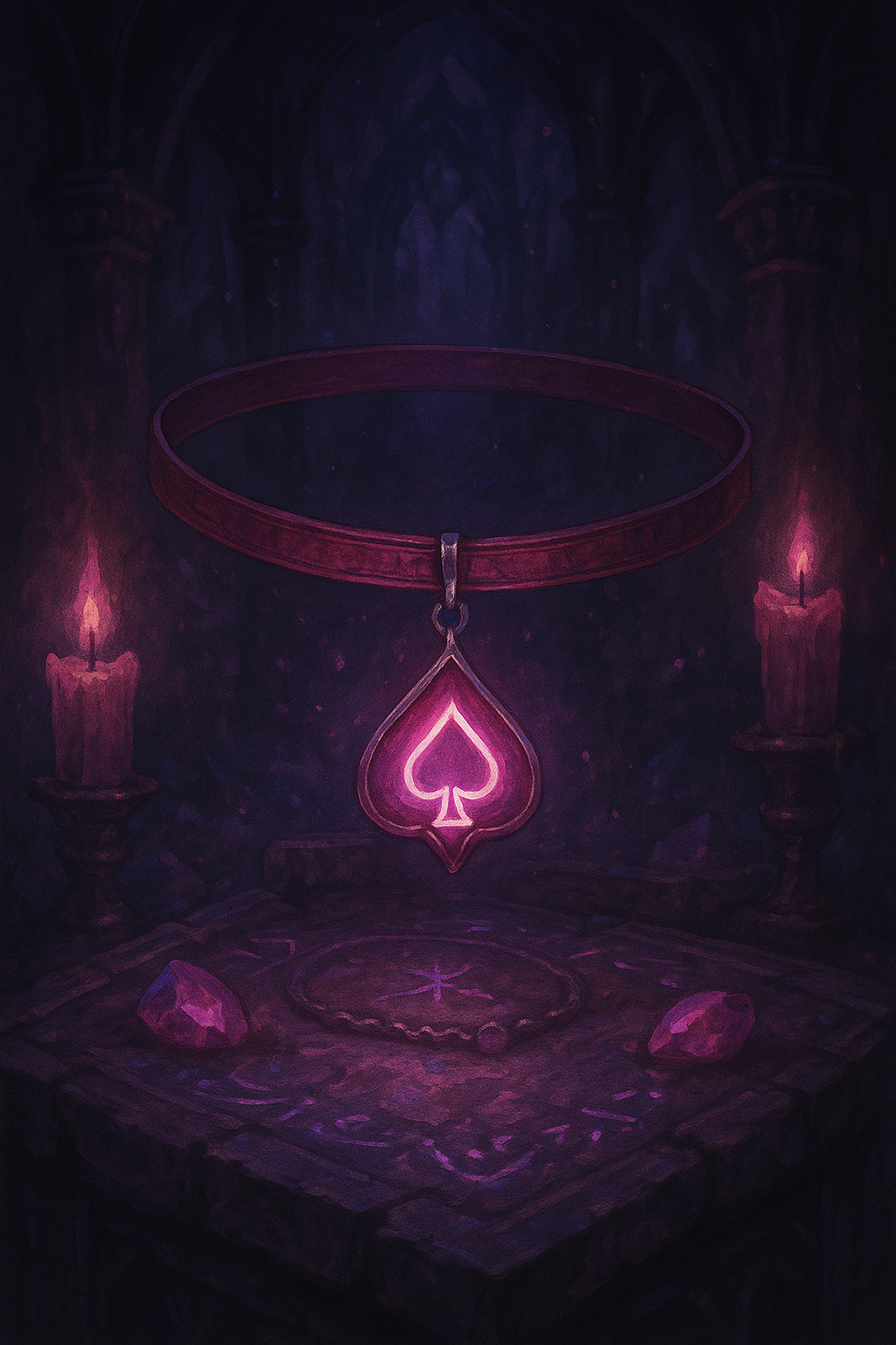 Collier pendentif as de pique — Sissyland