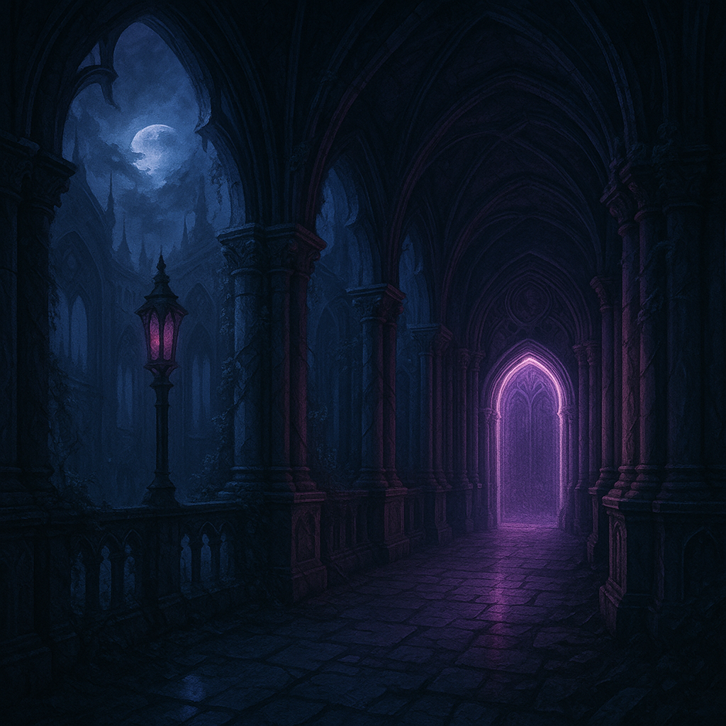 Entrée labyrinthe Escape Game Sissy, ambiance mystérieuse