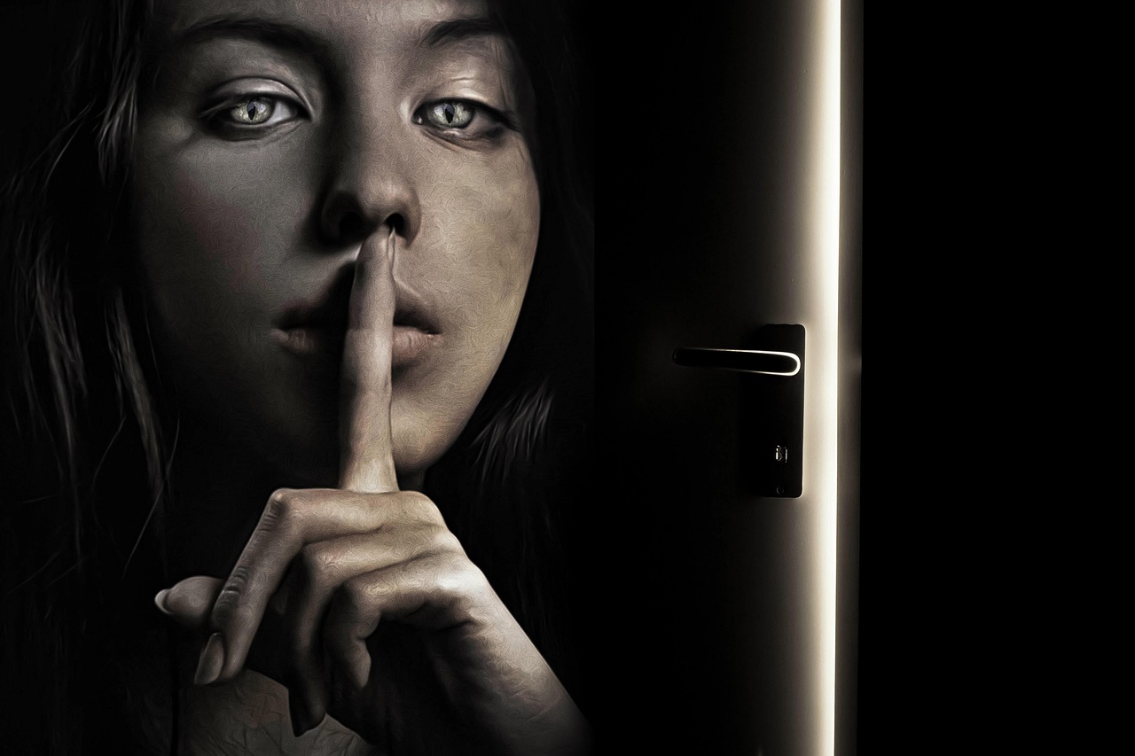 Silhouette élégante, clair-obscur